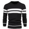 Hommes Pulls Hommes Hiver Col Rond À Manches Longues Chemise En Tricot Casula Tricots Bande Pull Cardigan Épais Solide Chandails Hommes Olga22