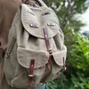 American Wash Used Rucksack Herren Lokomotive Outdoor-Reisen Hochleistungs-Bergsteigertasche Pflanzlich gegerbtes Leder Fallschirmjägertasche 220617