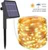 LED lampe solaire extérieure chaîne lumières 200/300 LED s fée vacances décoration de noël fête guirlande 32m solaire jardin étanche