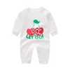 Top kwaliteit katoenen baby Baby Rompertjes 0-24 maanden jongen meisje pasgeboren luxe Pasgeboren Lange mouw kids designer jumpsuit G8089