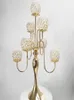 Bougeoirs Européen À Sept Têtes Chandelier En Cristal Accessoires De Mariage Acrylique Route Plomb Décoration De La Maison Ornements De NoëlBougie