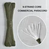 31M 550 Military 9core Survival Paracord Outdoor Rescue Bundle Rope Clothesline Tent Mountaineering 2207124975555