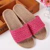 Suihyung New Indoor Slippers Women Summer Shoes Breathable Linen Open Toe House Flip Flops Home Casual Ladies Soft Bottom Sandal 210301