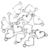 Bulk 1000pcs Heart shaped connector Charms Pendant Bracelet Jewelry Making Handmade Crafts 14.5x8mm