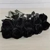 Decoratieve bloemen kransen 10 stks kunstmatige zijden rozen 8-9 cm bloemkop boeket decroatieve simulatie