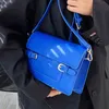 مصمم-أزرق نسائي 2022 جديد نمط المرأة في Msenger الأزياء ساحة حقيبة الكتف خمر