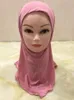 Vêtements Ethniques Filles Musulmanes Enfants Hijab Écharpe Islamique Châles Aucune Décoration Matériau Doux Et Extensible Pour 2 À 7 Ans En Gros 50cmEthn