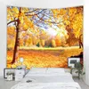 Sunshine Woods Landscape Decorative Wall Rugs Art Deco Blanket Curtains Hanging Home Bedroom Living Room J220804