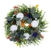 Couronnes de fleurs décoratives Ranunculus automne Simulation couronne de citrouille citrouilles décoration Thanksgiving couleur blanche décor à la maison décoratif