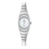 Relógios de pulso relógios femininos de luxo de ouro rosa bracelete de pulseira de pulseira liga ladies liga simples quartzo casual logotipo relógio relógio de pulso relógios de pulso