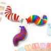 Fidget Slug Caterpillar Giocattolo di decompressione da 7,5 pollici Flessibile Articolazione Stim Articolata Stretch Fidgets Giocattoli sensoriali per bambini autistici