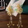 Headpieces Classic Simple Accessories Antique Daisy Edge Clip Tassels Retro Hairpin Bridal Hair Accessoriesheadpieces