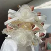 Spring Summer Sweet Bowknot Clamps Lace Flower Hair Claw for Women Hair Accessories Floral Barrettes Jewelry Headwear