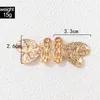 Eleganz Blumen Gold baumeln Ohrringe für Frauen Luxus Perle Blatt Schmetterling Quaste Ohrringe Schmuck