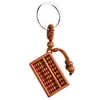 Keychains 10Pcs Mini Abacus Keychain Key Ring Chain Wooden Fob Pendant Ornament Trinket Miri22