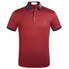 2022SS مصممي العلامات التجارية للأزياء Polos Men Casual T Shirt مطرزة Medusa Cotton Polo Shirt High Street Collar Luxury Polos قمصان