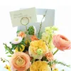 Вечеринка металлическая проволока цветочное место держатель карт цветочный пик фотозам для свадьбы на день рождения детский душ для душа минималь