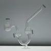 Encaixes de tubulação de vidro para utensílios de fumo tubos de vidro curvados em forma de vidro de borosilicato alto e encaixe de tubulação