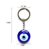 Cadeau bricolage porte-clés mode chanceux turc grec bleu oeil porte-clés pendentif à breloque