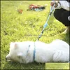 Dog Leash Rope Rope Tharness for Small and Barge Class القابلة للتعديل في سترة كلاسيكية التدريب الجري تسليم إسقاط تسليم 2021 الياقات Leas