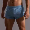 Mens Summer Solid Color Cotton Pants Elastic Band Loose Quick Dry Casual Sports Running Straight Shorts Mens Underwear Sports T220816
