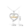 Hanger kettingen moederdag aanwezig moeder nana tante liefde hart ketting mode sieraden voor vrouwen jubileum verjaardag cadeaubon