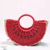 Fashion Handbags Ladies Designer Bags Classic Large Handwoven Mixed Color Watermelon Shape Luxury Jewelry Wallet Coin Purse Shoulder Bag