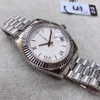 40 MM witte wijzerplaat president herenhorloge resistent kras saffierkristal horloges automatische mechanische Romeinse cijfers uurmarkering horloges