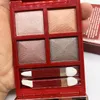 Marca Quad Color Eye Shadow Makeup Shimmer Palette # 03 Body Heat Ombretto con applicatori Pennello Ombres paupieres 4 Couleurs Alta qualità