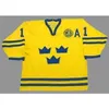 CeUf 11 DANIEL ALFREDSSON 2002 Team Sweden Maglia da hockey da uomo Ricamo cucito Personalizza qualsiasi numero e nome Maglie