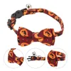 Cat Collars & Leads 4pcs Adorable Collar Exquisite Scary Style Pet Supply