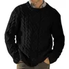 Ponts-pulls masculins de style occidental Mode décontracté Sweater 2022 Automne Hiver Couleur solide Coul Round manche longue à manches lâches Olga22's Olga22