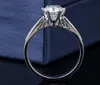 18k Plated GOLD White Gold Solitaire Channel Women's Ring