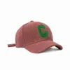 C Bordado de toalhas feminino Baseball Capinho de inverno Cordamento verde engross homens para feminino Snapback KPOP Acessórios BQM189