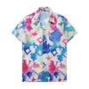 Luxury Designer Shirts Mens Fashion Geometric print bowling shirt Hawaii Floral Casual tShirts Men Slim Fit Short Sleeve Dress Shirt Variety