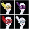 Women Girls Feather Masquerade Eye Mask Sequins Prom Mask Halloween Party Cosplay Costume Wedding Decoration Props Half Face Eyes Masks HY0418