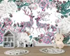 3D wallpaper murale stereoscopico animale animale fotografica carte da parete per soggiorno camera da letto camera tv sfondo decorazione della stanza decorazioni pittura pittura sfondi papel parede home miglioramento