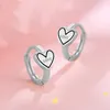 Love Heart Earrings Hoop Huggie Female Korean Elegant Ear Buckle Letter Stud örhängen för kvinnor Fashion Jewelry