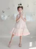 Summer Kids Girls Princess Dresses Baby Girl Wedding Party Tuttu Dress Bilni Cute Bilined Lace Abbigliamento in pizzo