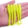 5Pcs Swing Impact Ring Shad Fishing Lure Soft 75mm 32g Jigging Swimbait Wobblers Shrimp Smell salt Artificial Silicone Baits 220726