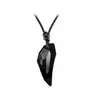 Chains Delysia King Man's Fashion Wolf Teeth Necklace Leisure Obsidian Rope Necklaces Boyfriend GiftChains