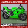 Gloss green OEM Body For Daytona650 Daytona600 2002-2005 Bodywork 132No.129 Daytona 650 600 CC 600CC 650CC 02 03 04 05 Daytona 600 2002 2003 2004 2005 ABS Fairing Kit