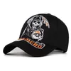 Samcro Beyzbol Kapağı Soa Kafatası Nakışı Günlük Şapka Moda Yüksek Kaliteli Yarış Motosiklet Spor Şapkası 220513