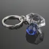 50PCS Baby Boy Shower Favors Blue Crystal Pacifier Key Chain in Gift Box Wedding Party Present Birthday Baptism Souvenir Keychain