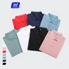 INFLATION Mens Classic Polos Summer Regular Fit Navy Blue Polo Shirts Unisex Casual Cotton Polo Tees Plus Size 220514