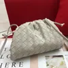 Classic Pouch Soft Sheepskin Leather Woven Handbag Purse Cloud Bag Women Crossbody Bag Crochet Shoulder bags Evening Clutch Bag 1588