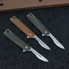 Portachiavi coltello in acciaio al carbonio EDC Cuscinetto mini coltello pieghevole tascabile ad apertura rapida 3 stili Nuovo caldo