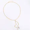 Collane a sospensione semplice perla geometrica collana oro girocollo per donne incantesimi di moda spessi collegamenti di gioielleria vintage femminile