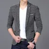 남자 재킷 mens Blazer 가을 패션 브랜드 고품질 클래식 비즈 사인 코트 슬림 한 남자 사양 Terno Masculino Blazers 남자