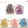 Oyuncak 40/60cm moda bebek çocuk hayvan peluş fil doldurulmuş fil peluş yumuşak yastık çocukları oda yatak dekorasyon oyuncak hediye